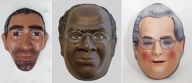 Máscaras carnavalescas | Máscaras de Amarildo, Joaquim Barbosa e José Dirceu. Fonte: R7 Entretenimento Máscaras carnavalescas | Máscaras de Amarildo, Joaquim Barbosa e José Dirceu. Fonte: R7 Entretenimento