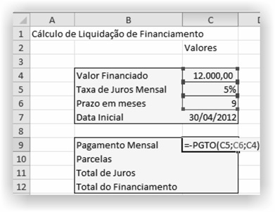 Função PPGTO no Excel 2010 Função PPGTO no Excel 2010