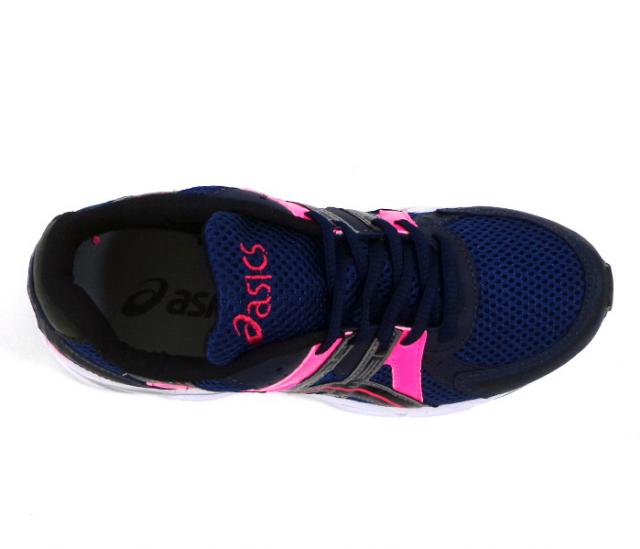 tenis asics feminino azul marinho com rosa